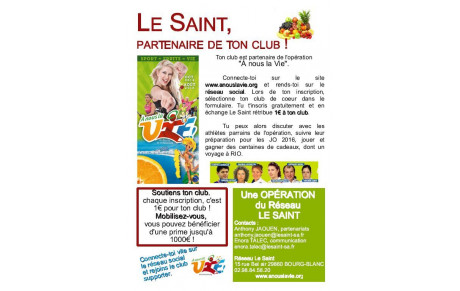 L'entreprise Le Saint partenaire du Haut Niveau et de tous les sportifs